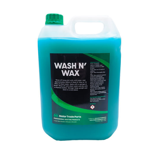 Wash and Wax Car Shampoo 5 Litres
