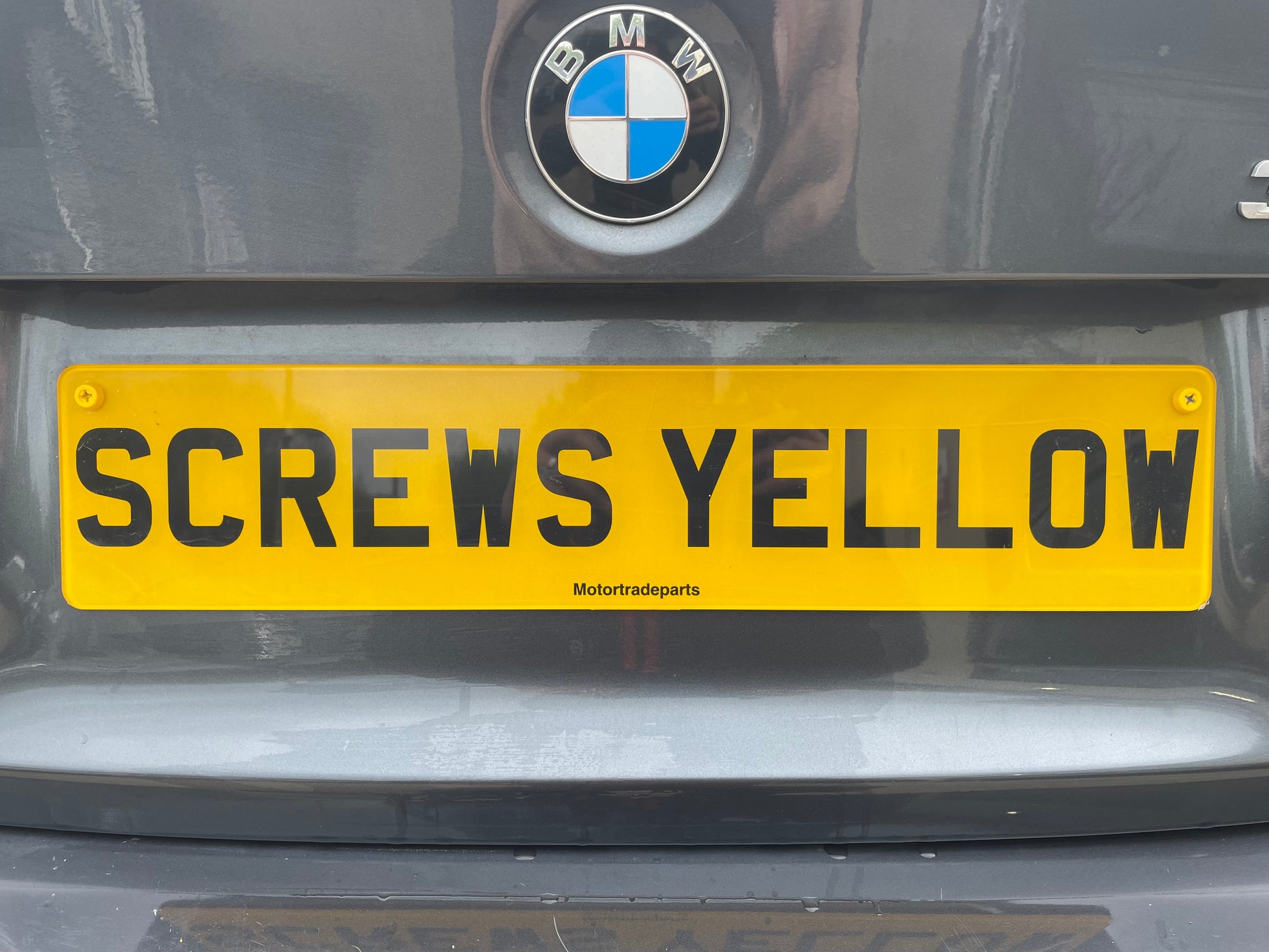 Number Plate Screws Yellow