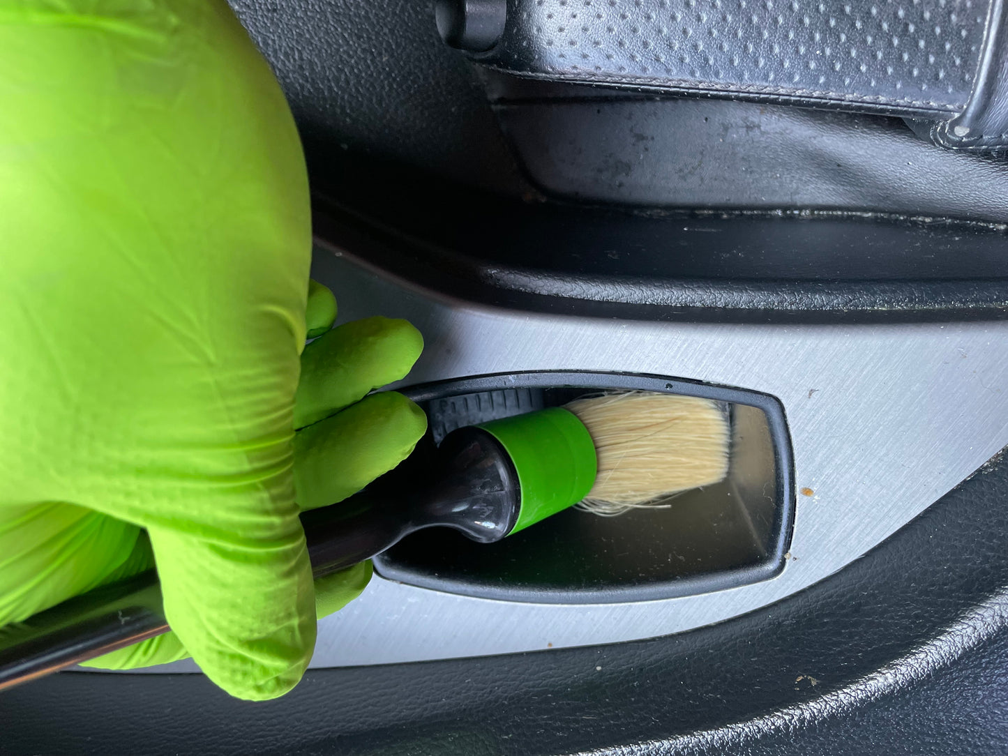 Car Detailing Brushes in use