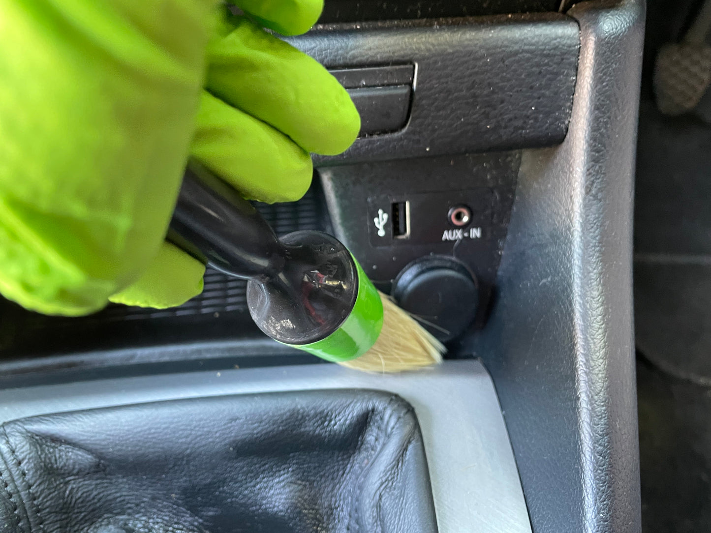 Car Detailing Brushes in use