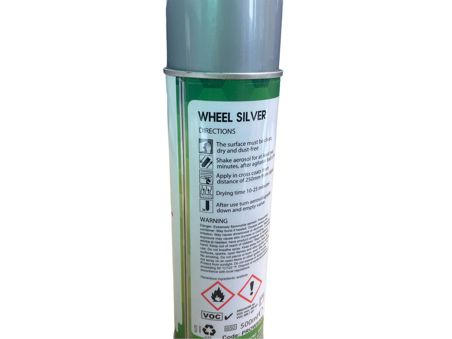 Silver Wheel Spray Paint 500ml