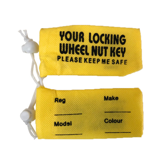 Locking Wheel Nut Bag -  This is a yellow one