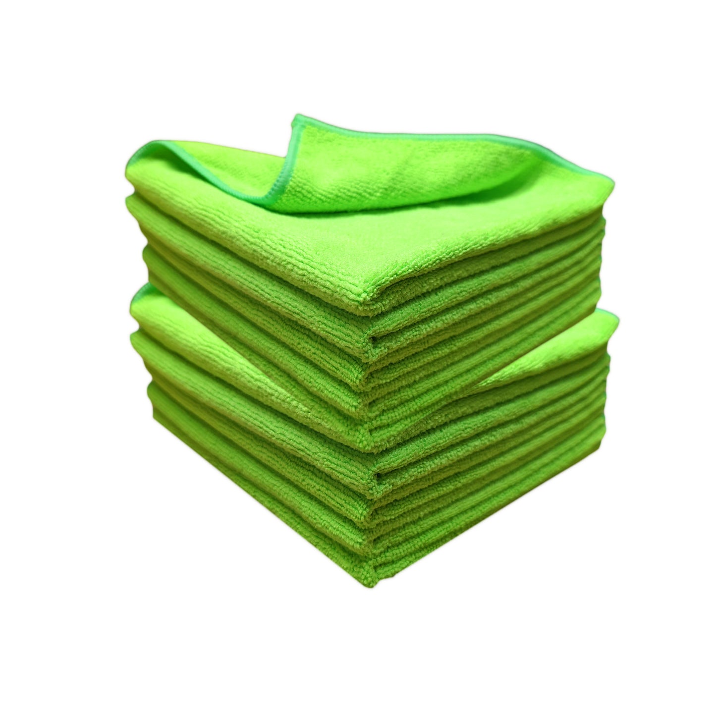 Green Microfibre Cloths