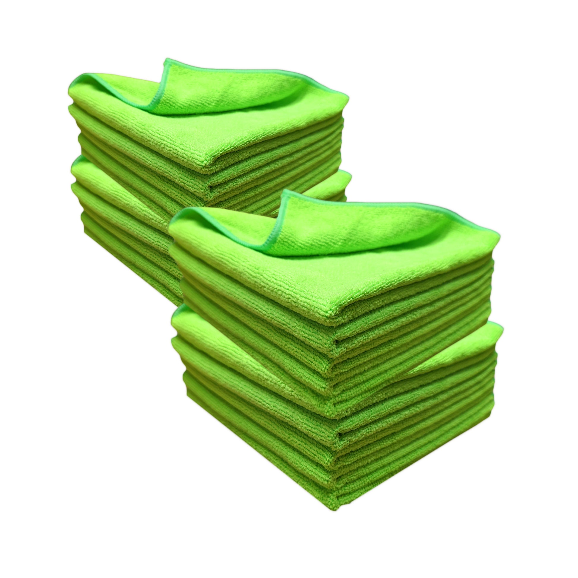 Green Microfibre Cloths