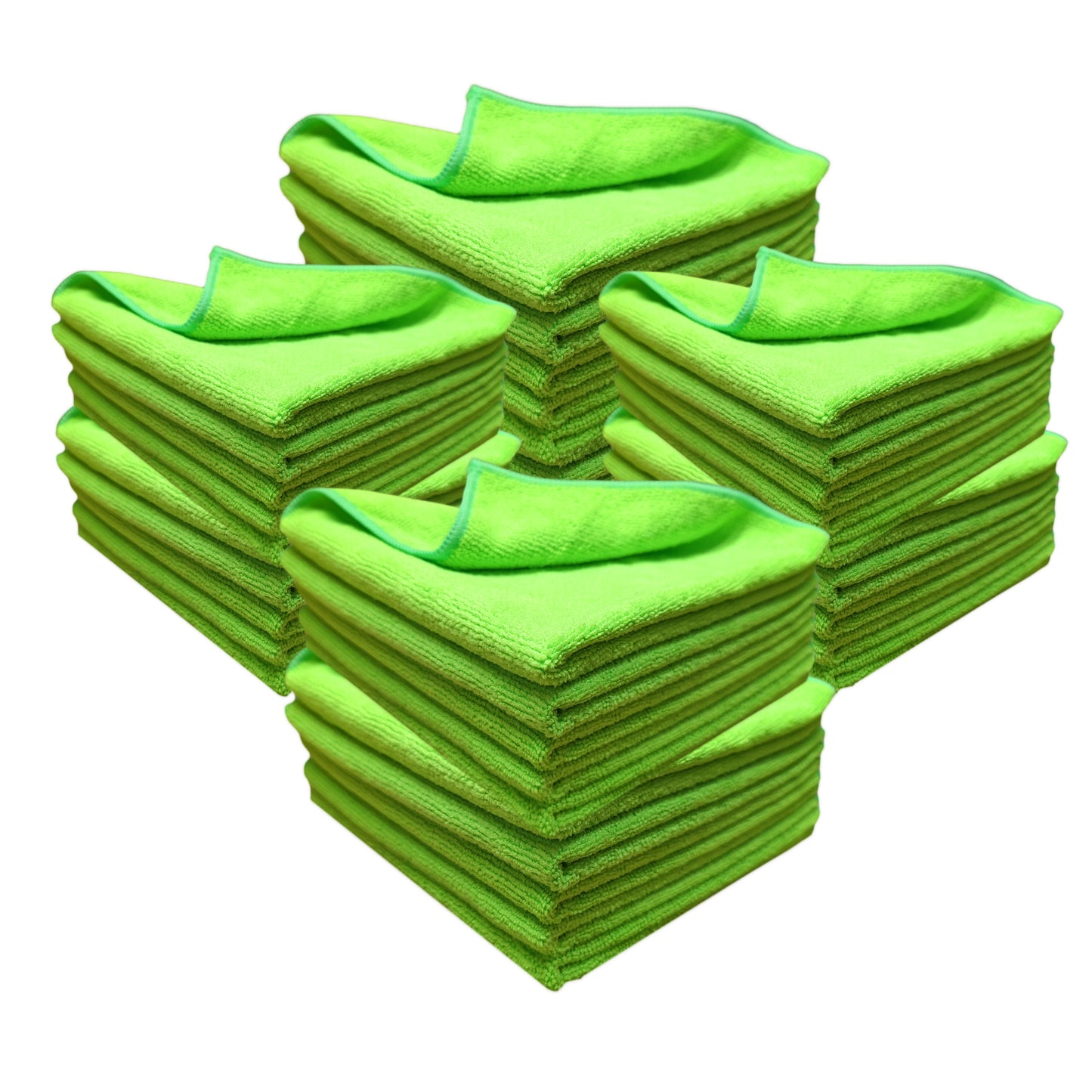 Green Microfibre Cloths