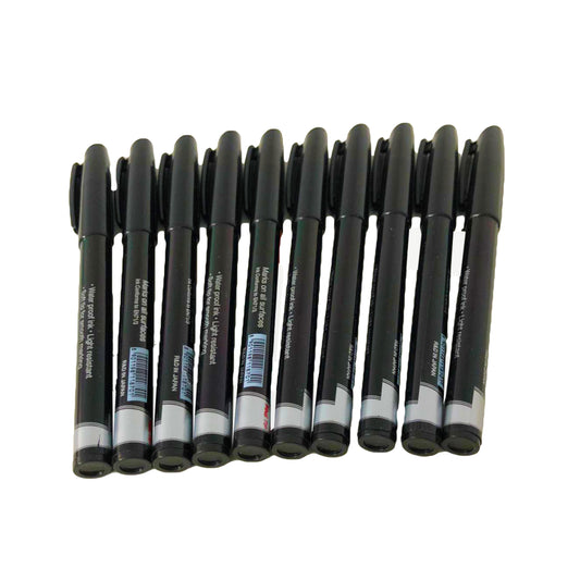 Waterproof Permanent Marker Pens pack of 10