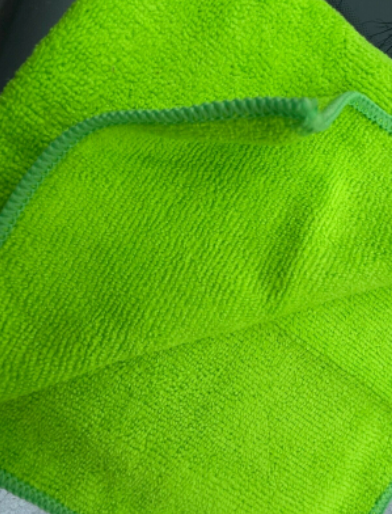 Microfibre Cloths Green Close up