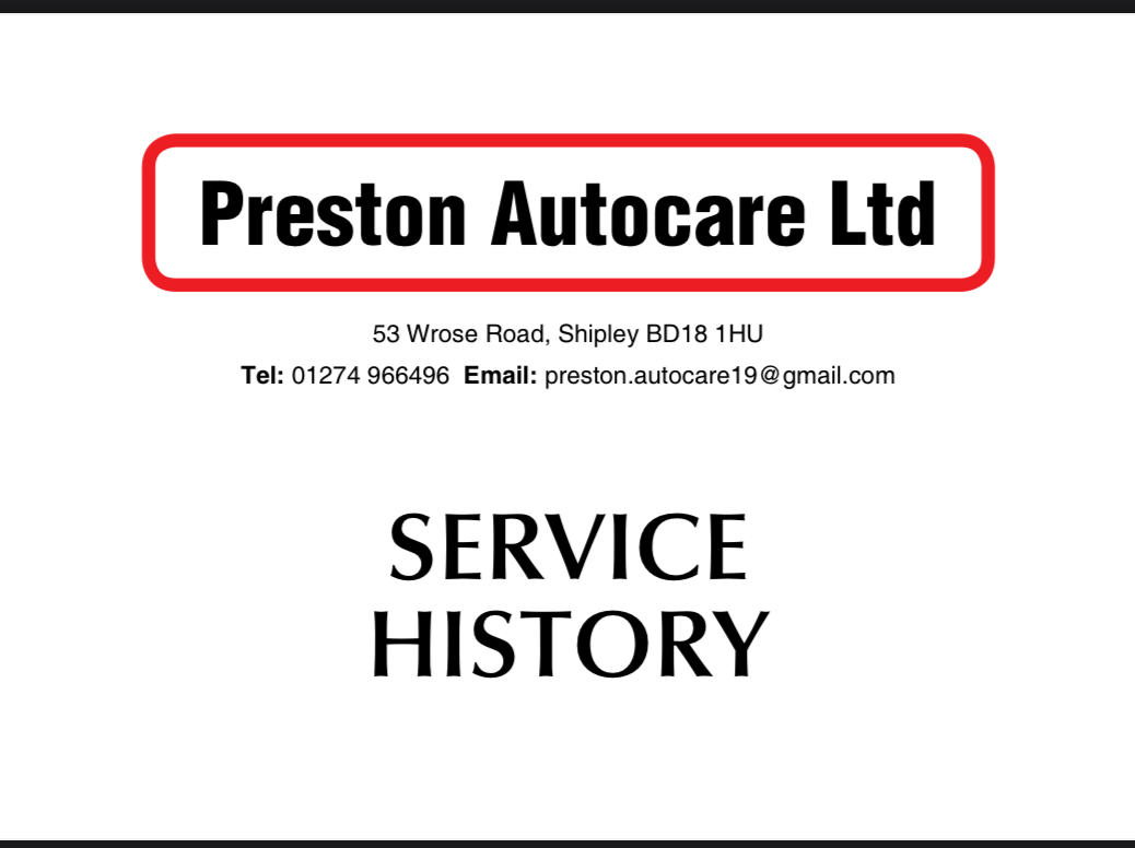 Personalised Service History Books With your LOGO printed | Motor Trade Parts