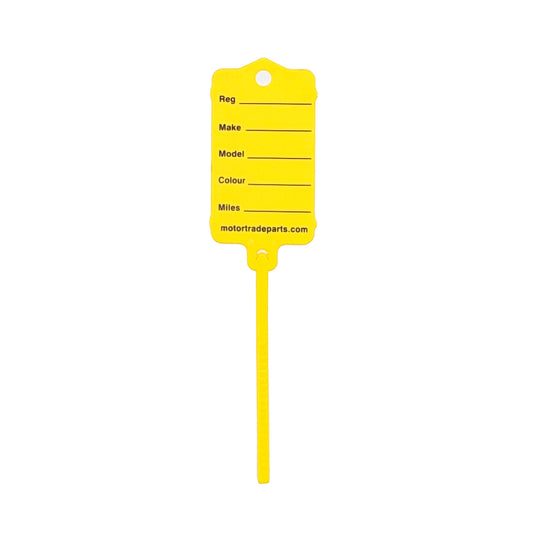 Yellow Car key Tags - Self Locking