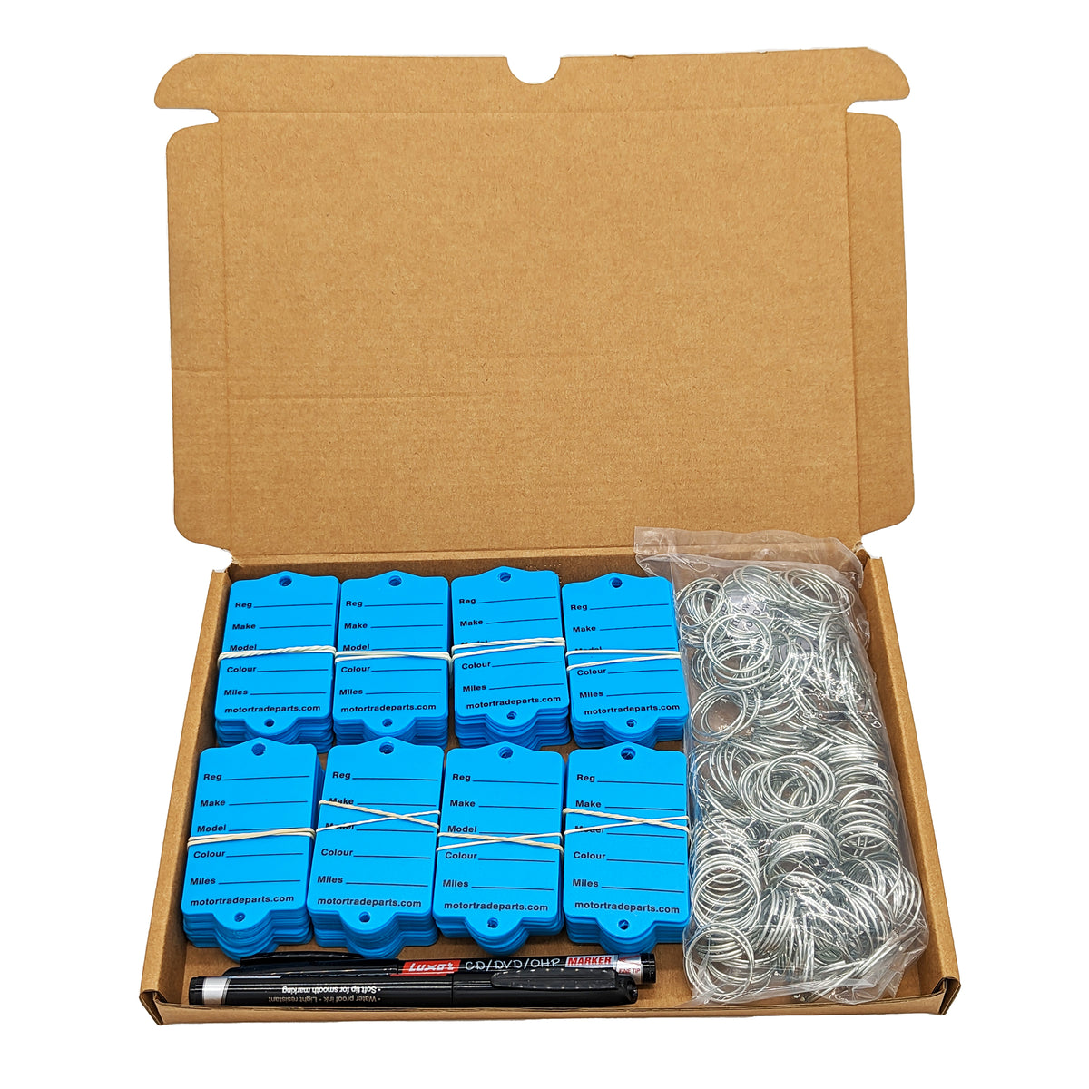 Blue Key Tags Small Car Key Tags Blue