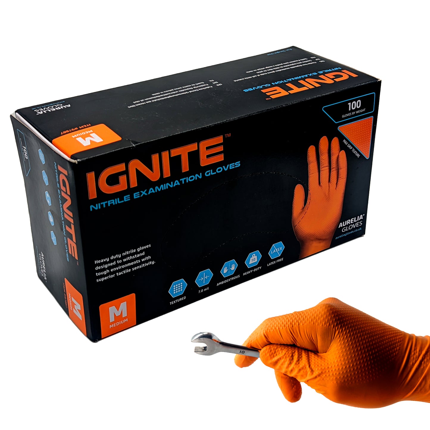 Mechanic Nitrile Gloves