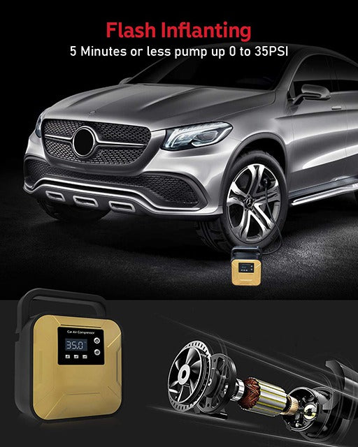 Digital Car Air Compressor - Tyre Inflator