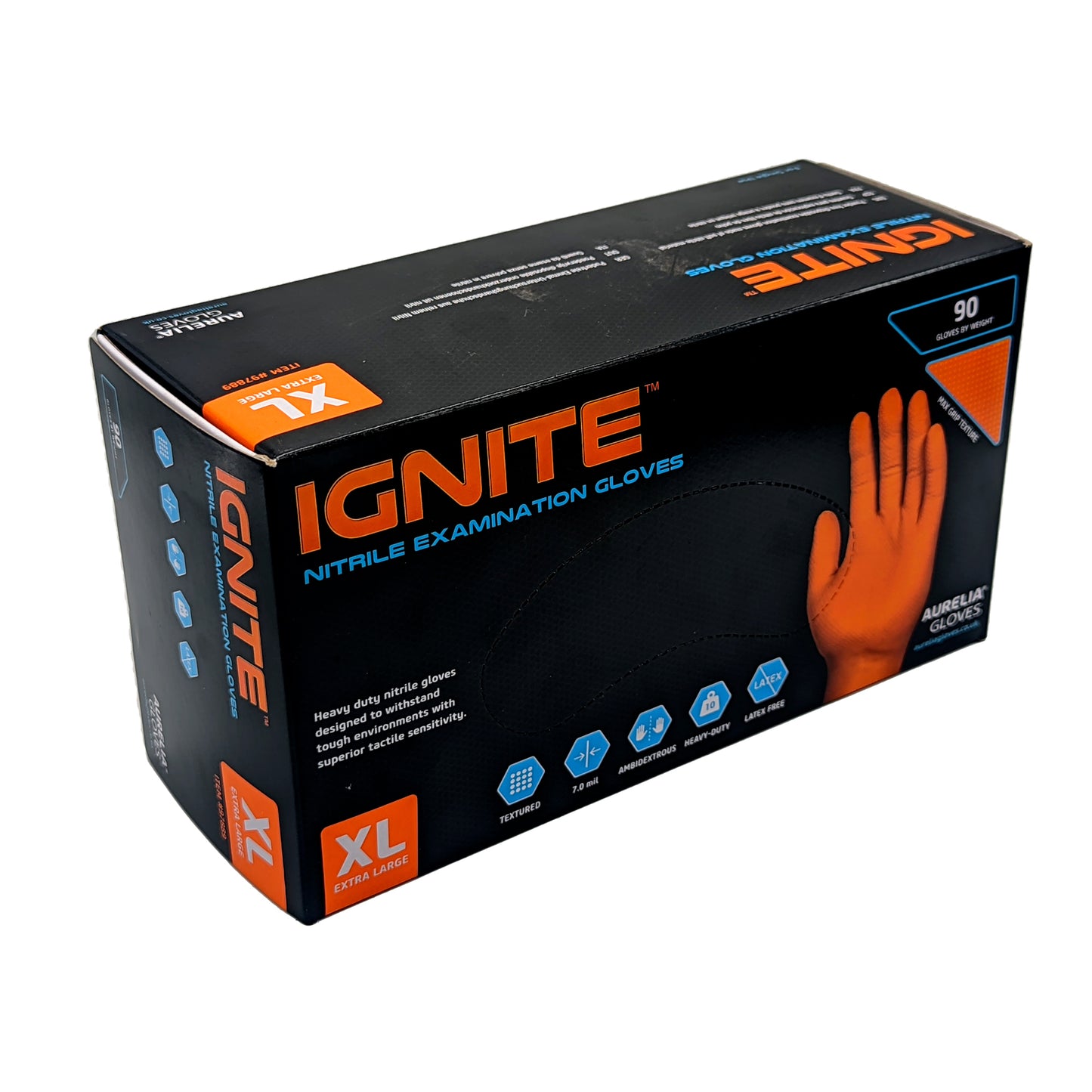 Box of Nitrile Gloves in Size Extra Large