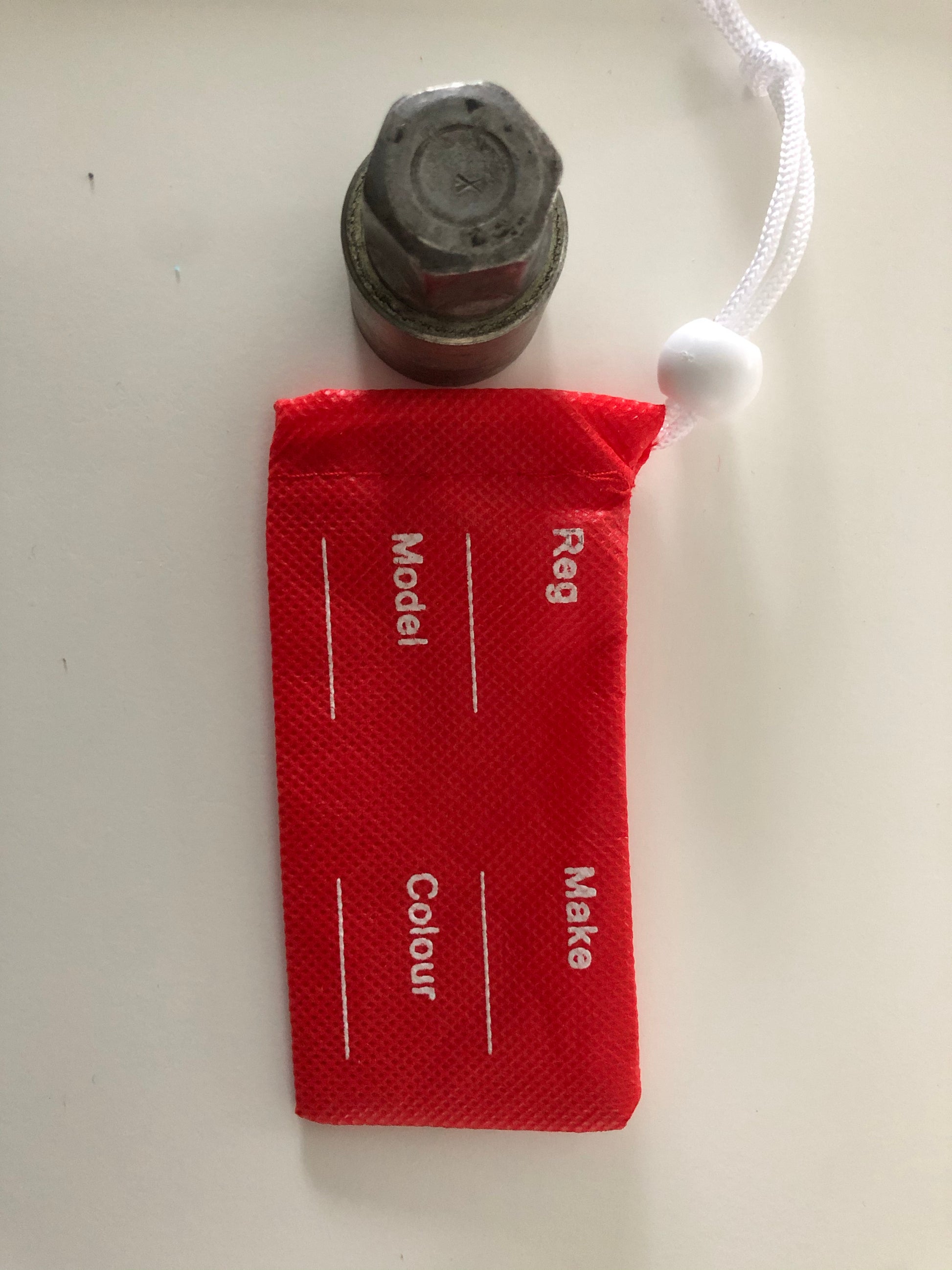 Locking Wheel Nut Bag Red | Motor Trade Parts