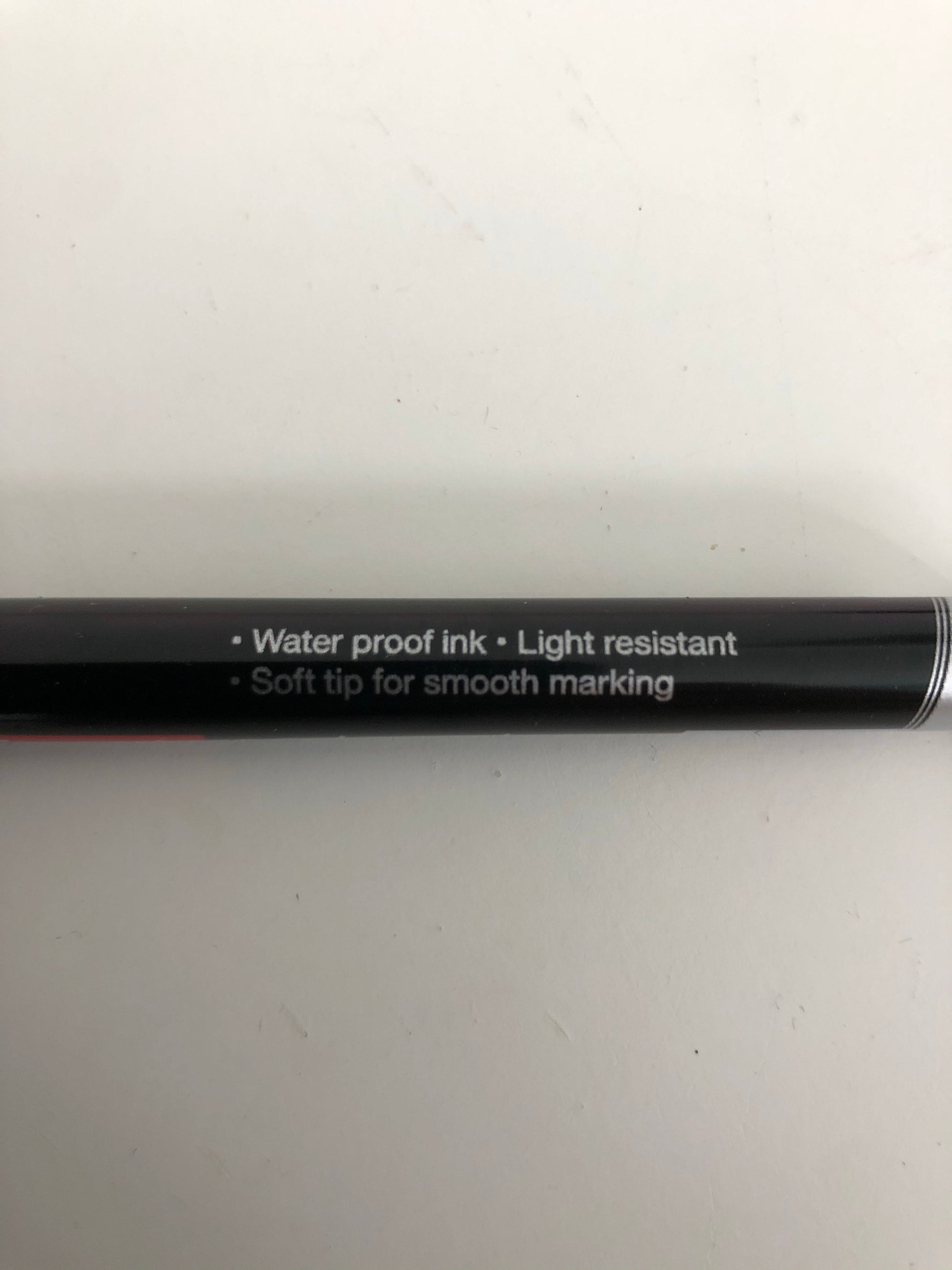 Waterproof fine tip permanent marker