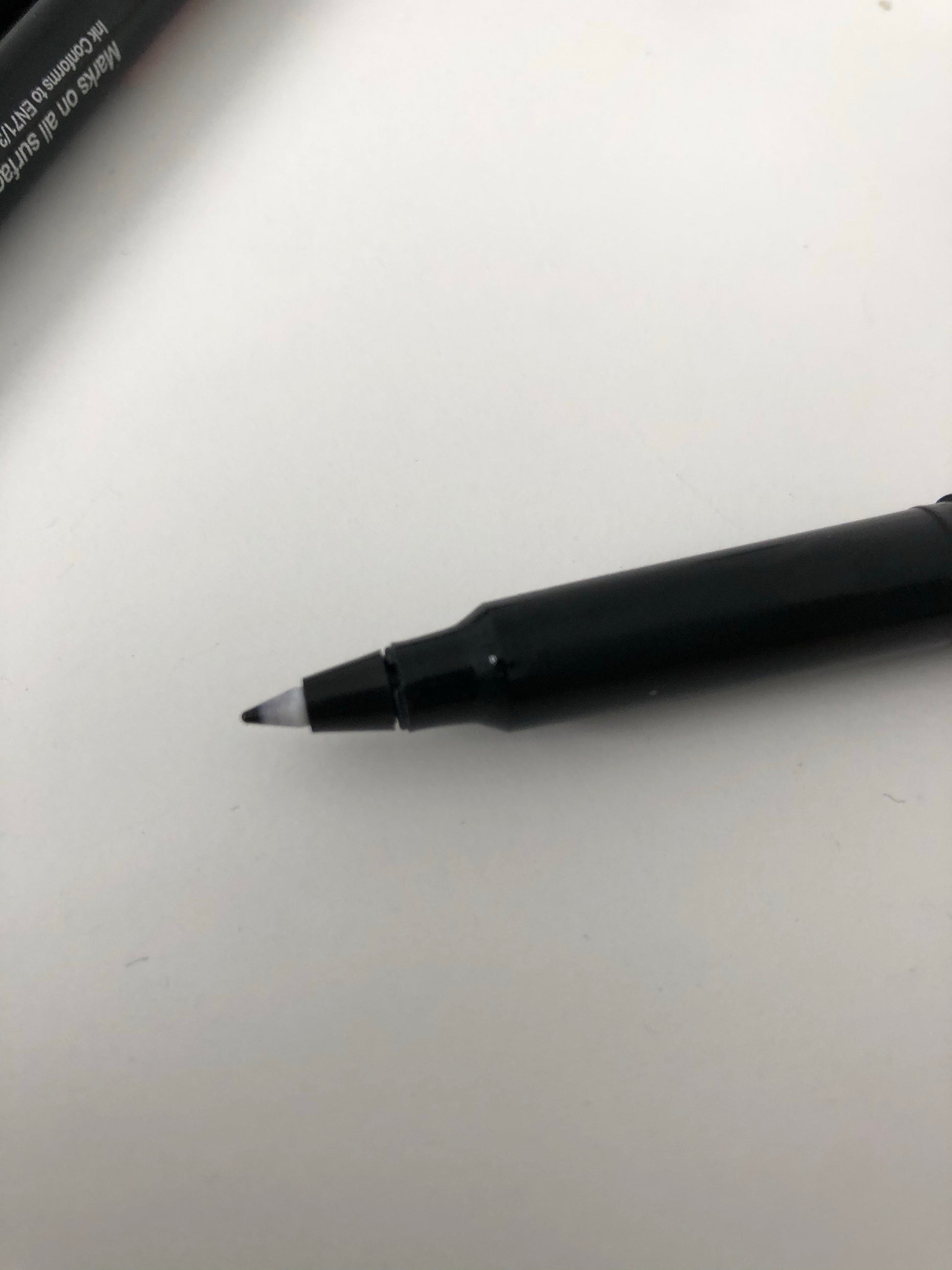 Close up of the fine nib